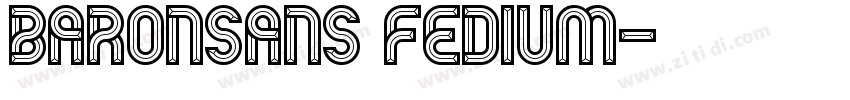 BaronSans fedium字体转换